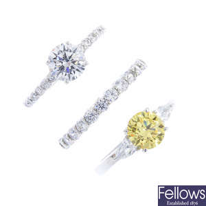 A selection of cubic zirconia jewellery.