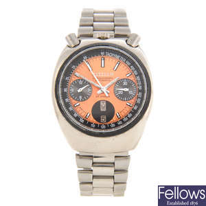 CITIZEN - a gentleman's stainless steel 'Bullhead' chronograph bracelet watch.