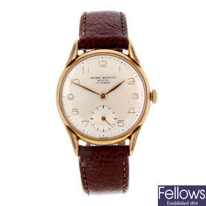 RECORD WATCH CO. - a gentleman's gold plated wrist watch.