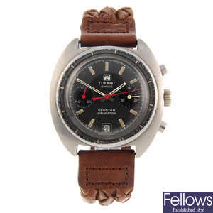 TISSOT - a gentleman's stainless steel Seastar Navigator chronograph wrist watch.