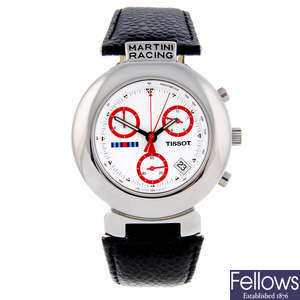 TISSOT - a gentleman's stainless steel Martini Racing chronograph wrist watch.