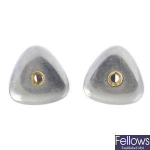 GEORG JENSEN - a pair of earrings.
