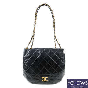 CHANEL - a quilted leather flap handbag.