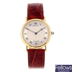 BREGUET - a mid-size 18ct yellow gold Classique wrist watch.