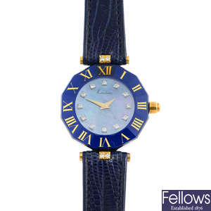 KUTCHINSKY - a lady's 18ct gold diamond 'Century' wrist watch.