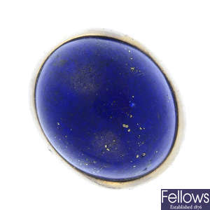 TIFFANY & CO. - a lapis lazuli 'Cabochon' ring, by Elsa Peretti for Tiffany & Co.