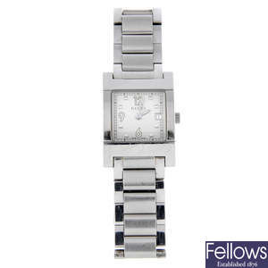 GUCCI - a lady's stainless steel 7700L bracelet watch with a Citizen bracelet watch.
