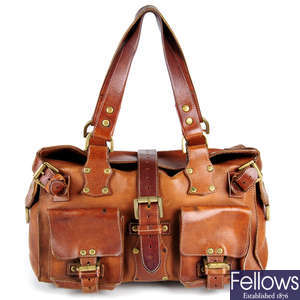 MULBERRY - an oak leather Roxanne handbag.