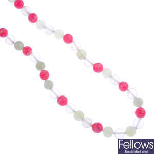 TIFFANY & CO. - a gem-set single-strand necklace.