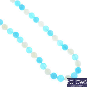 TIFFANY & CO. - a gem-set single-strand necklace.