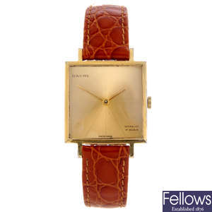 BAUME - a gentleman's gold plated wrist watch.