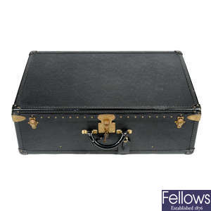LOUIS VUITTON - a black Epi Alzer 80 hard suitcase.