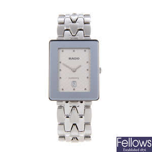 RADO - a mid-size stainless steel Florence bracelet watch.