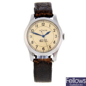 LECOULTRE - a stainless steel 42 Air Ministry military issue wrist watch.