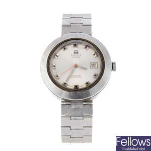 TISSOT - a gentleman's stainless steel Sideral bracelet watch with a gentleman's Roamer watch.