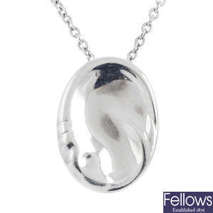 TIFFANY & CO. - a 'Zodiac' pendant, with chain, by Elsa Peretti for Tiffany & Co.