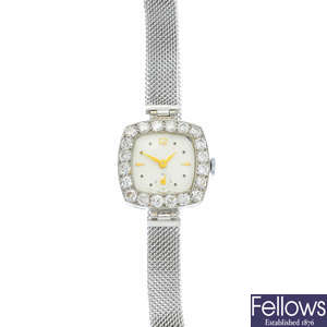 A lady's mid 20th century diamond watch.