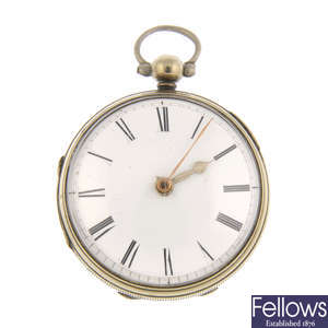 A silver open face pocket watch by H.Stockell.