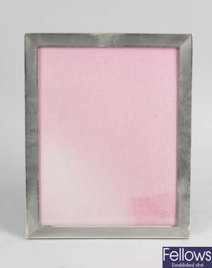 A mid-20th century silver mounted rectangular photograph frame.