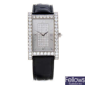 GRAFF - a lady's 18ct white gold wrist watch.