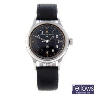 IWC - a stainless steel Royal Air Force military issue Mark XI wrist watch.
