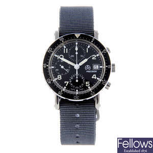 OLLECH & WAJS - a gentleman's stainless steel Mirage 1 chronograph wrist watch.