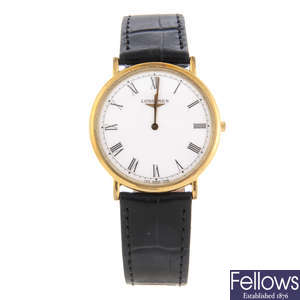 LONGINES - a gentleman's gold plated La Grande Classique wrist watch with a gentleman's stainless steel Tissot Seastar bracelet watch.
