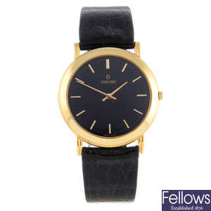 CONCORD - a gentleman's 18ct yellow gold wrist watch.