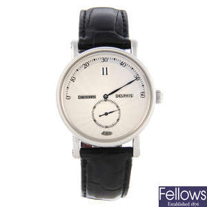 CHRONOSWISS - a gentleman's stainless steel Delphis wrist watch.