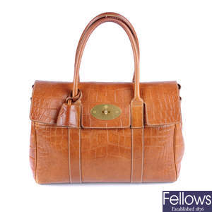 MULBERRY - an Oak Congo Bayswater handbag.