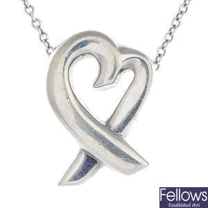 TIFFANY & CO. - a 'Loving Heart' necklace