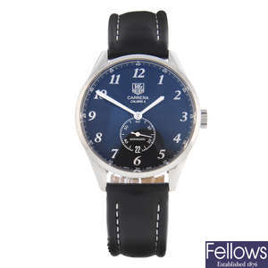TAG HEUER - a gentleman's stainless steel Carrera Calibre 6 wrist watch.