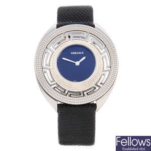VERSACE - a stainless steel Destiny wrist watch.