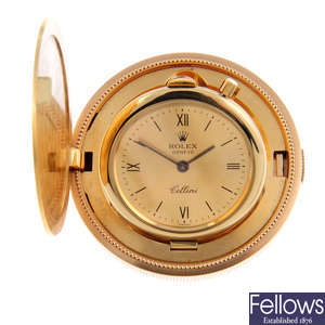 An 18ct yellow gold Twenty Dollar Cellini coin watch by Rolex.