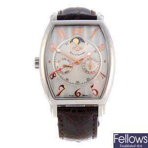 GEVRIL - a limited edition gentleman's stainless steel GV2 moonphase wrist watch.