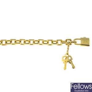 LOUIS VUITTON - an 18ct gold bracelet.