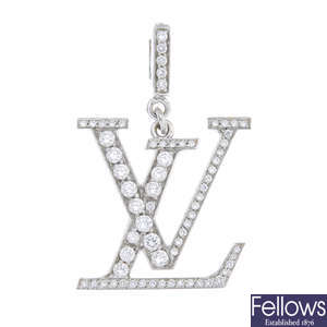 LOUIS VUITTON - a diamond pendant.