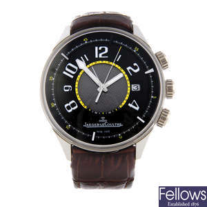 JAEGER-LECOULTRE - a limited edition gentleman's platinum AMVOX 1 R-Alarm 'Aston Martin' wrist watch.