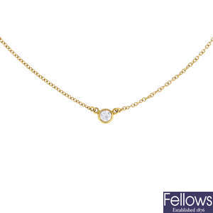 TIFFANY & CO. - a 'Diamonds By The Yard' necklace.