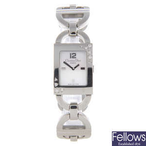 CHRISTIAN DIOR - a lady's stainless steel Riva bracelet watch.
