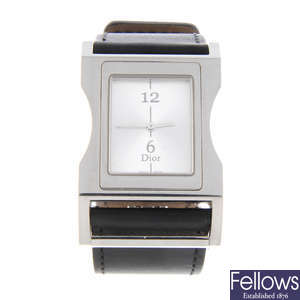 DIOR - a lady's stainless steel Chris 47 wrist watch.