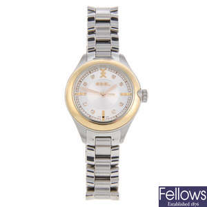 EBEL - a lady's bi-metal Onde bracelet watch with two lady's Ebel watches.