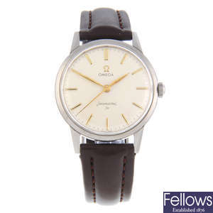 OMEGA - a gentleman's stainless steel Seamaster 30 wrist watch.
