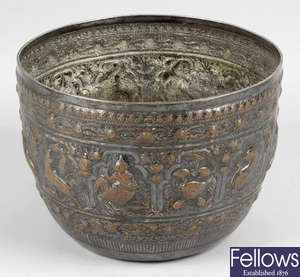 A 19th century Elkington & Co electrotype Burmese style bowl.