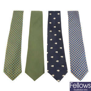 ASPREY - five silk ties.