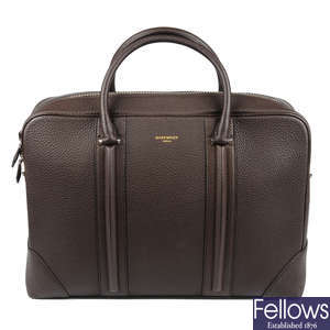GIVENCHY - a brown Lucrezia briefcase.