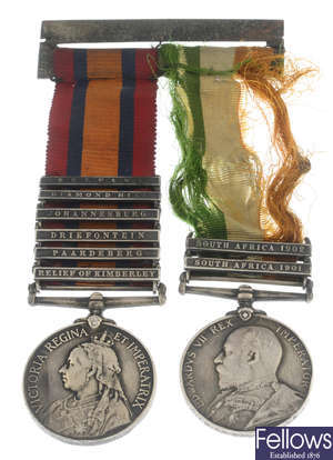 A Queen's South Africa Medal & King's South Africa Medal, renamed. (2).