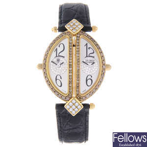 THE ROYAL DIAMOND - a lady's 18ct yellow gold Double wrist watch.