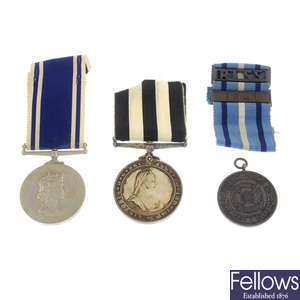 Police LSGC medal, plus a Service Medal of The Order of St John & a R.L.S.S medal. (3).