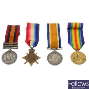 QSA Medal & a Great War Trio. (4).